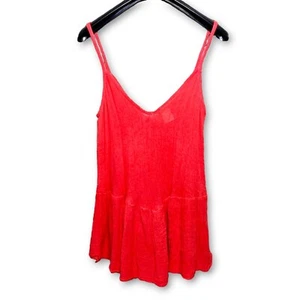 Free People Jen’s Pirate Booty Faith Mini Dress in Coral sz M/L nwt - Picture 1 of 4