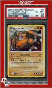 Supreme Victors 10 Rhyperior Holo PSA 8.5 - Picture 1 of 2