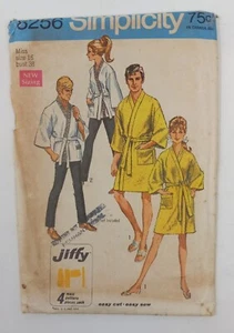 Simplicity 1969 Sewing Pattern #8256 Kimono Robe Hopi Coat Size 16 Bust 38 Uncut - Picture 1 of 2