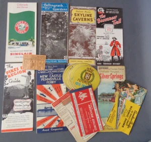 20+ Pc OLD Travel Lot Tourist Brochures Airline Tickets Luggage Labels Ephemera - Picture 1 of 9