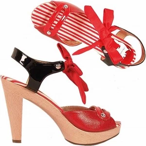 Christian Lacroix sandalo bcolore, bicolor sandals - Imagen 1 de 4