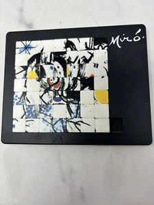 Vintage 1991 Pussycat Sliding Tile Puzzle Joan Miro l’automobiliste A Moustaches - Picture 1 of 6