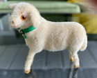 Vintage Kunstlerschutz Wagner Sheep Lamb West German Flocked Mini figure 2.5'