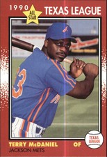 1990 Texas League All-Stars Grand Slam #28 Terry McDaniel - NM-MT