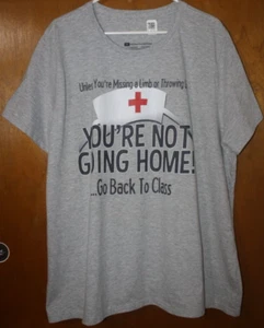 Unisex Erwachsene lustige Grafik T-Shirt grau SS Gr. 3XL Freizeit Baumwolle/Poly Männer Neu mit Etikett - Bild 1 von 4