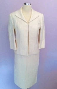 MINUET IVORY PENCIL DRESS & JACKET SUIT SIZE 8/10 - Picture 1 of 5
