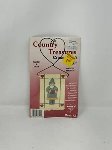 Country Treasures Kreuzstich Kit Santa Draht Aufhänger Kit von What's New  - Bild 1 von 3