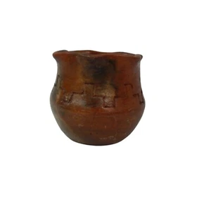 Native American Small Wedding Vase Clay Pottery Handmade Vintage - Picture 1 of 6