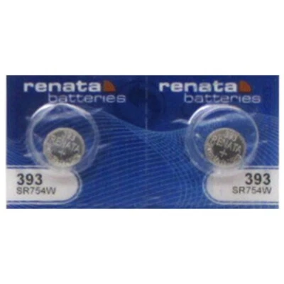 Batería Reloj 2 Piezas Renata 393 SR754W SR48W Foto 1 de 2