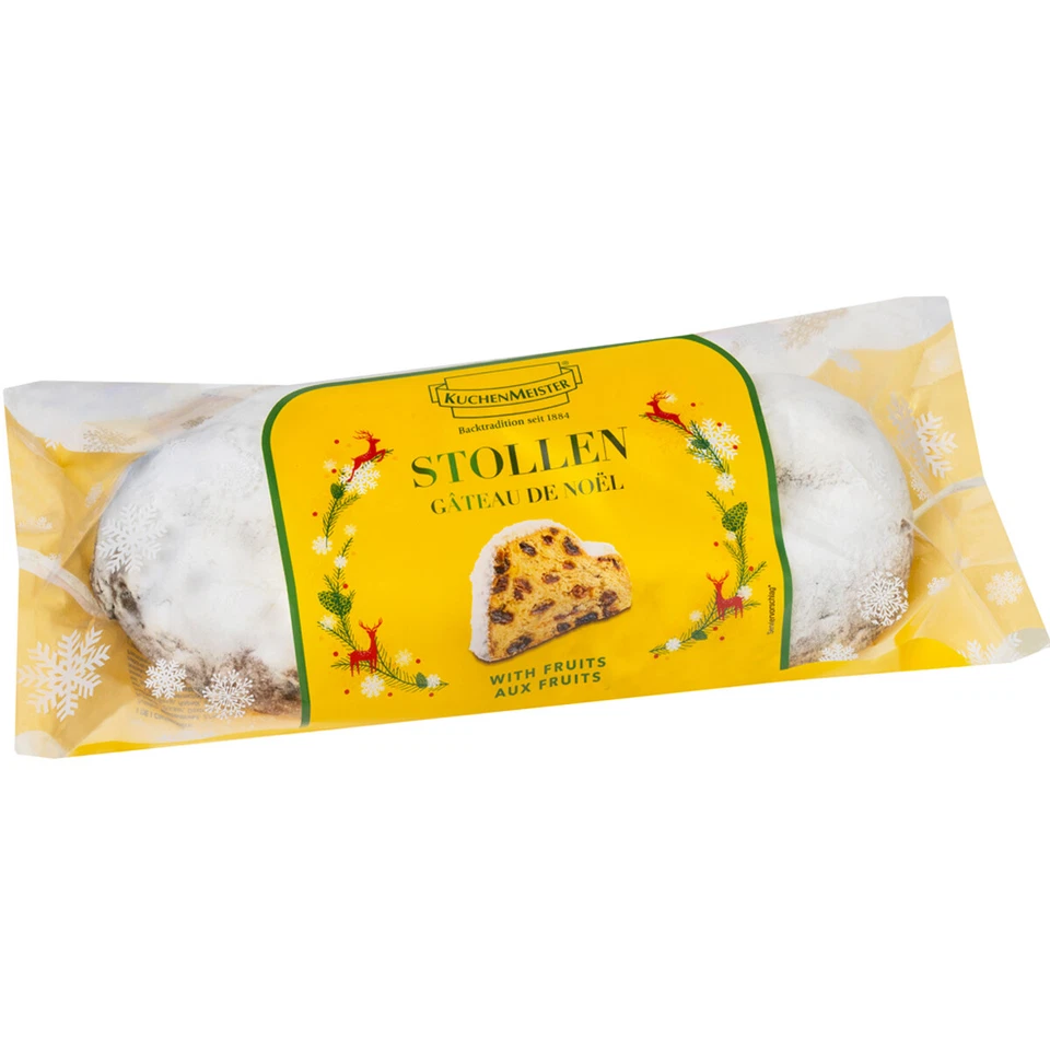 LEBKUCHEN CakeMeister Christstollen con uvetta e zucchero a velo 750g