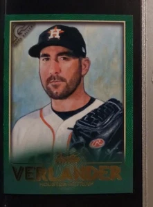 2018 Topps Gallery Green Justin Verlander #d39/99 - Bild 1 von 2