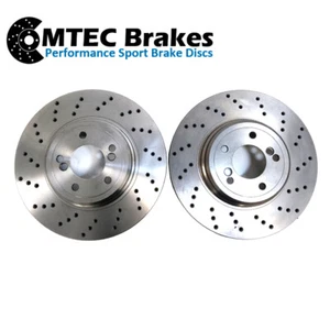 Discos de freno traseros perforados BMW M3 E92 4.0 07-13 M3 E92 M3 4.4 GTS 10-11 - Imagen 1 de 3