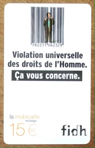 FIDH MOBICARTE SPÉCIMEN CARTE ORANGE MBC MOBI TELECARTE PHONE CARD SCHEDA GSM - Foto 1 di 2