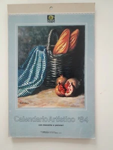 Calendario Artistico SPAM 1984 con massime e pensieri - Picture 1 of 2