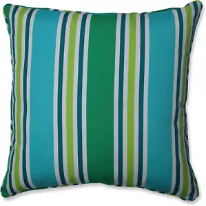 Stripe Indoor/Outdoor Accent Throw Pillow, Plush Fill, Weather, and Fade Resista - Picture 1 of 12