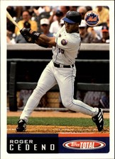 2002 Topps Total New York Mets Baseball Card #151 Roger Cedeno