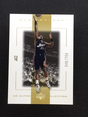 2000-01 Ultimate Collection Karl Malone The Mailman #55 /750 Utah Jazz HOF! - Image 1 of 2