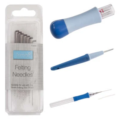 TRIMITS Needle felting tools: 3/7 needle felting tool, needle felting pen, needle refill