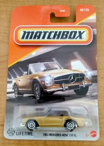 2025 Matchbox 1963 MERCEDES BENZ 230 SL Tan 46/100 - Picture 1 of 3
