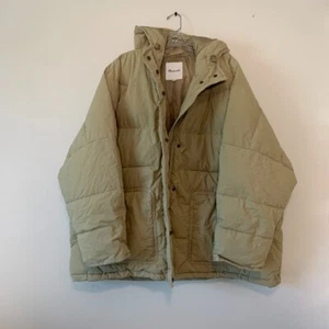 Madewell Cappotto Parka Donna Olanda Trapuntato Puffer Beige Tan Taglia 3X - Foto 1 di 8