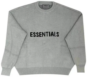 FEAR OF GOD FOG ESSENTIALS Knit Sweatshirt - Concrete - Bild 1 von 2