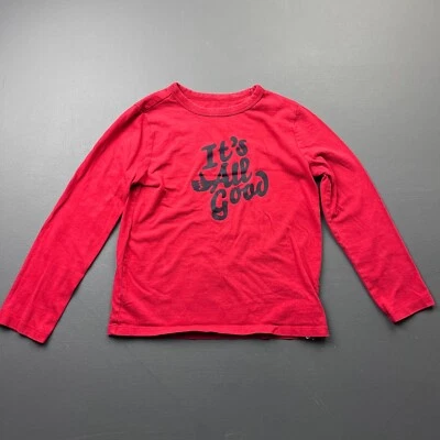 GAP Kids Boys Small Red Long Sleeve T-Shirt Graphic Tee Casual Cotton Retro Y2K - Image 1 of 4