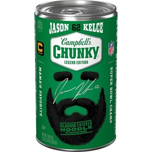 Campbell’s Chunky, Chicken Noodle, 18.6 Oz - Kelce 🏈 Legend Edition Pack of 3 - Picture 1 of 1