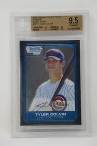 2006 Bowman Draft Picks Chrome #DP1 Tyler Colvin Rookie Beckett 9.5 GEM MINT - Picture 1 of 6