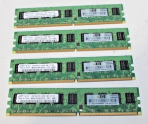 4 Stück Samsung M391T5663QZ3-CF7 DDR2 Server RAM 2GB Sticks - Bild 1 von 2