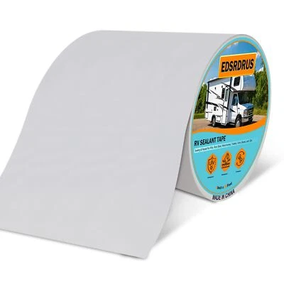 EDSRDRUS RV Roof Tape, Heavy-Duty Adhesive Butyl Seal Tape Waterproof UV-Resistant for...