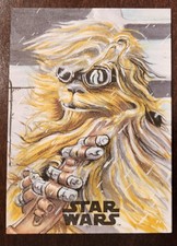 Star Wars Chewbacca Sketch Card K. Grimm 1/1 Topps