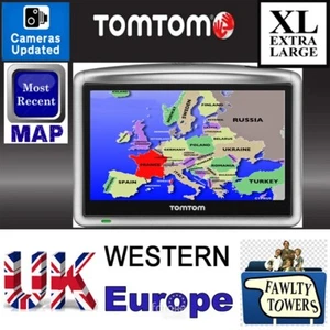 TOMTOM ONE XL SAT NAV 2025 UK WESTERN EUROPE SPEED CAMERAS 2025 CELEBRITY VOICES - Picture 1 of 22
