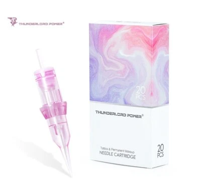 1RL 0.18mm Nano Pink Edit Thunderlord Universal PMU & Tattoo Needles - 20 Pack