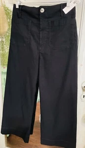 ANTHROPOLOGIE Maeve the Colette Cropped size 30 Wide Leg High Rise Pockets NWT - Picture 1 of 12
