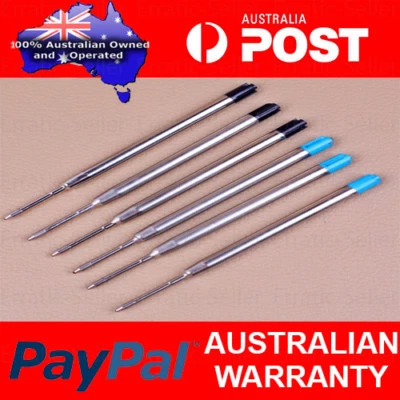 5x Black / Blue Ink Refills 1mm Compatible With Parker Pens Ball Point Refill - image 1 of 4