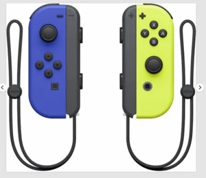 Nintendo Switch Joy-Con Coppia Controller Blu / Giallo Neon - Foto 1 di 6