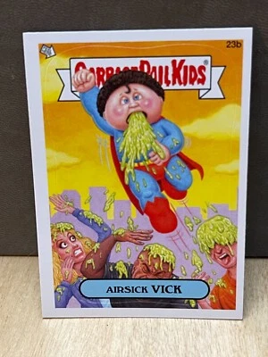 2012 Topps Garbage Pail Kids Series 1 Card 23b AIRSICK VICK - Image 1 of 2