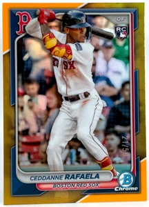 CEDDANNE RAFAELA 2024 Bowman cromo béisbol refractor dorado #/50 radiocontrol - Imagen 1 de 3