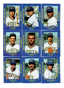 1988 Cal League Stockton Ports Team Set (31 Karten) Milwaukee Brewers - Bild 1 von 5