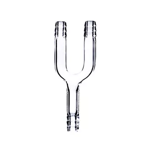 Tubo connettore vetro a U, adattatore di collegamento tubo 10 mm, forma a U, vetreria da laboratorio - Foto 1 di 5