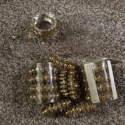 Lote De 12 Más 3 Más Para Piezas Anillos Servilleteros Cuentas Foto 1 de 4