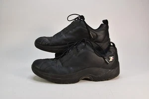 Reebok Black Leather DMX Iverson Basketball Sneakers | Men's Size 14 - Picture 1 of 5