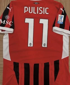 MILAN MAGLIA PULISIC MATCH WORN ISSUED Finale Supercoppa 2024 2025 - Foto 1 di 3