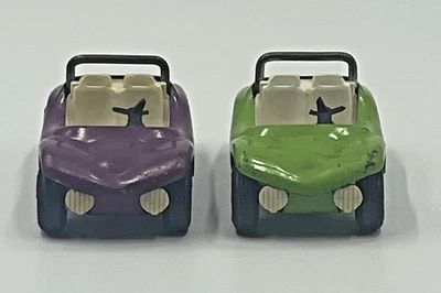 Vintage 1970's Tonka Pressed Steel VW Dune Buggy Green & Purple Set of 2 - Image 1 of 4