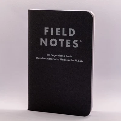 Field Notes Notebook Pitch Black Dot-Graph paper (opened unused) - Image 1 of 3