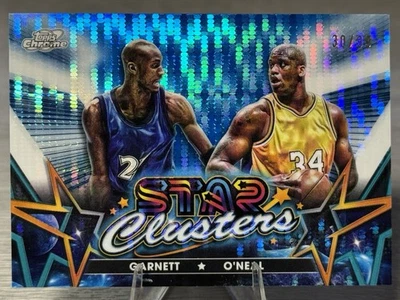 🏀KEVIN GARNETT/SHAQUILLE ONEAL 2023-24 Topps Star Clusters refractor azul /99🏀 Foto 1 de 4