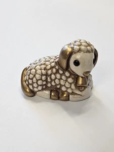 Thun Keramik Bozen Südtirol Krippefigur Tierfigur Lamm Schaf weiß Bianco Neu - Bild 1 von 6