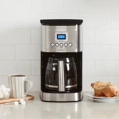 Cuisinart 14 Cup Programmable Coffee Maker Automatic Brewer Stainless Steel - Image 1 of 4