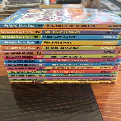My Weird School 14 Book Lot  My Weird, Weirder, Weirdest School Daze Gutman - Imagem 1 de 4