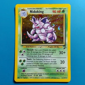 Nidoking Pokemon TCG Base Set 2 Authentic PL Holo Foil Rare 11/130 - Bild 1 von 4